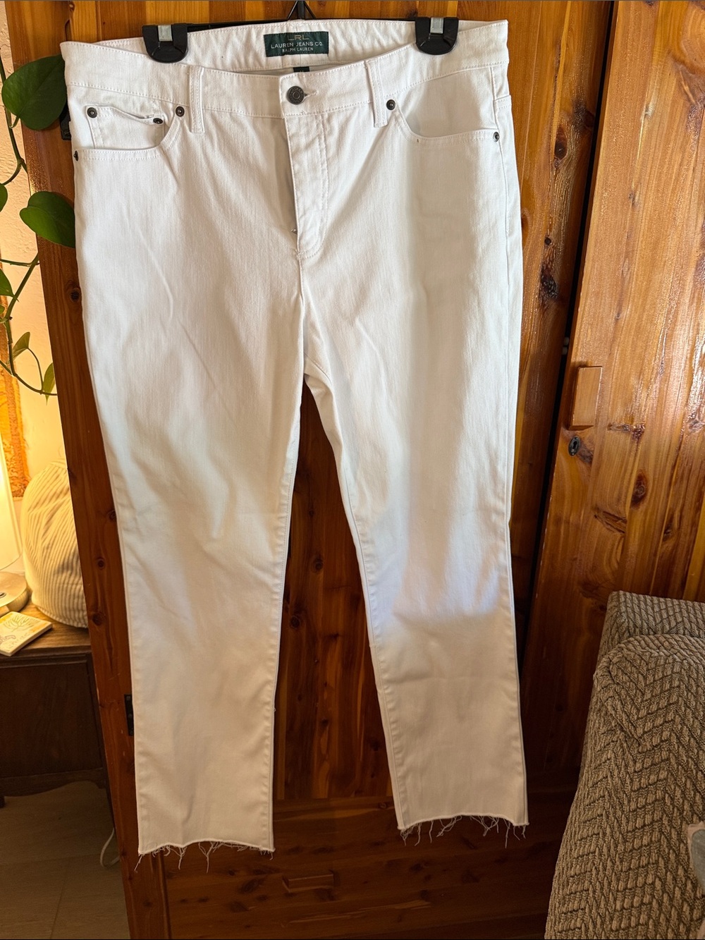 Ralph Lauren Women’s White Straight Jeans